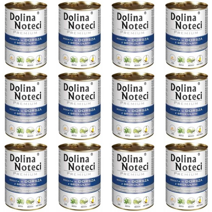 DOLINA NOTECI Premium Bogata w Dorsza z Brokułami 12X400g