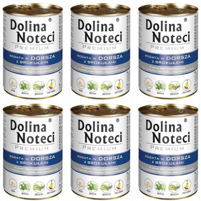 DOLINA NOTECI Premium Bogata w Dorsza z Brokułami 6X400g