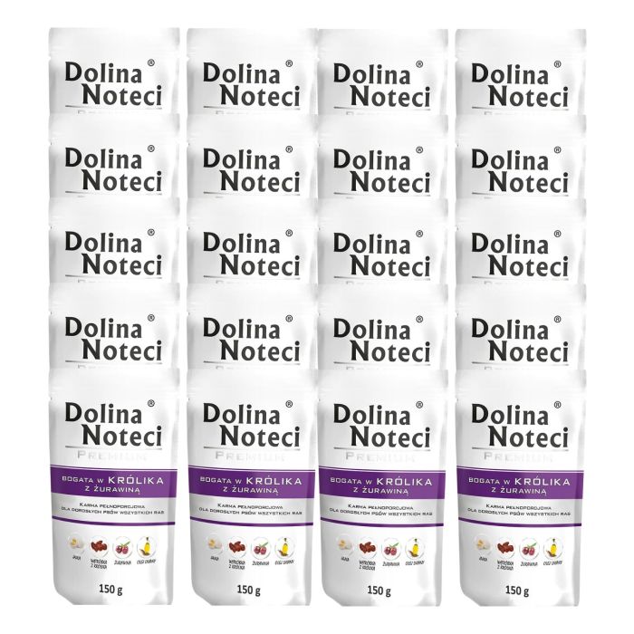 DOLINA NOTECI Premium Bogata W Królika Z Żurawiną 20x150g