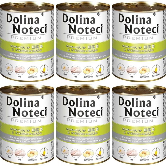 DOLINA NOTECI Premium Bogata W Gęś Z Ziemniakami 6x400g