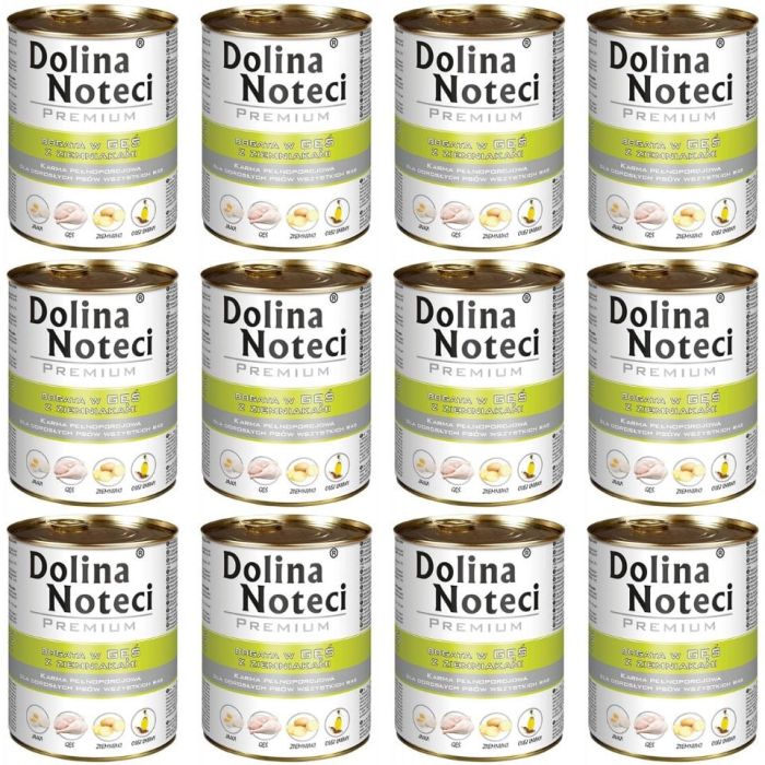 DOLINA NOTECI Premium Bogata W Gęś Z Ziemniakami 12x400g