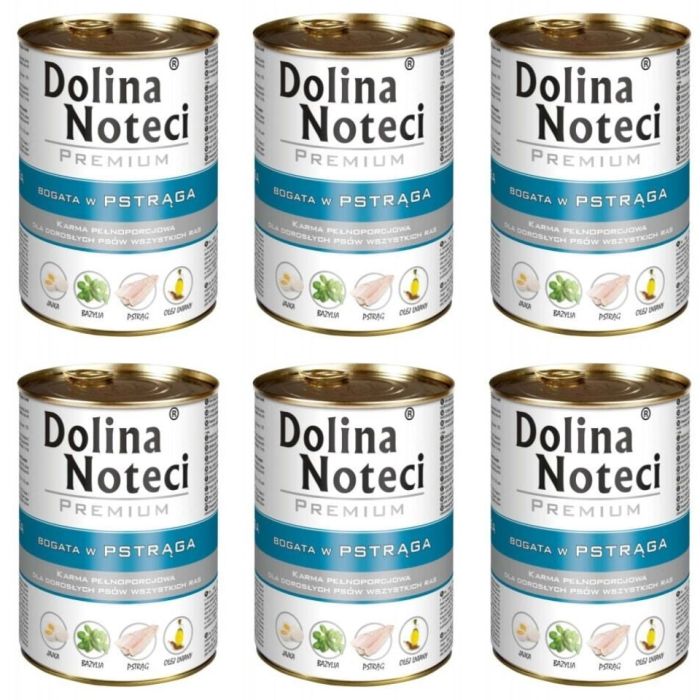 DOLINA NOTECI Premium Bogata W Pstrąga 6x400g