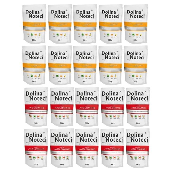 DOLINA NOTECI Premium Mix smaków Bogata w kaczkę z dynią i wołowinę 20x500 g