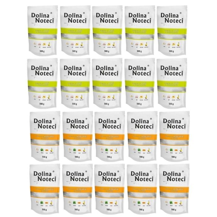 DOLINA NOTECI Premium Mix smaków Bogata w kaczkę z dynią i gęś z ziemniakami 20x500 g