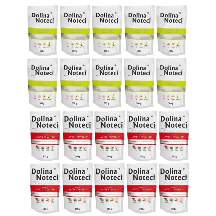 DOLINA NOTECI Premium Mix smaków Bogata w gęś z ziemniakami i wołowinę 20x500 g