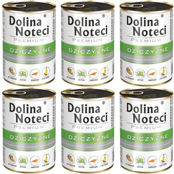 DOLINA NOTECI Premium Bogata W Dziczyznę 6x400g