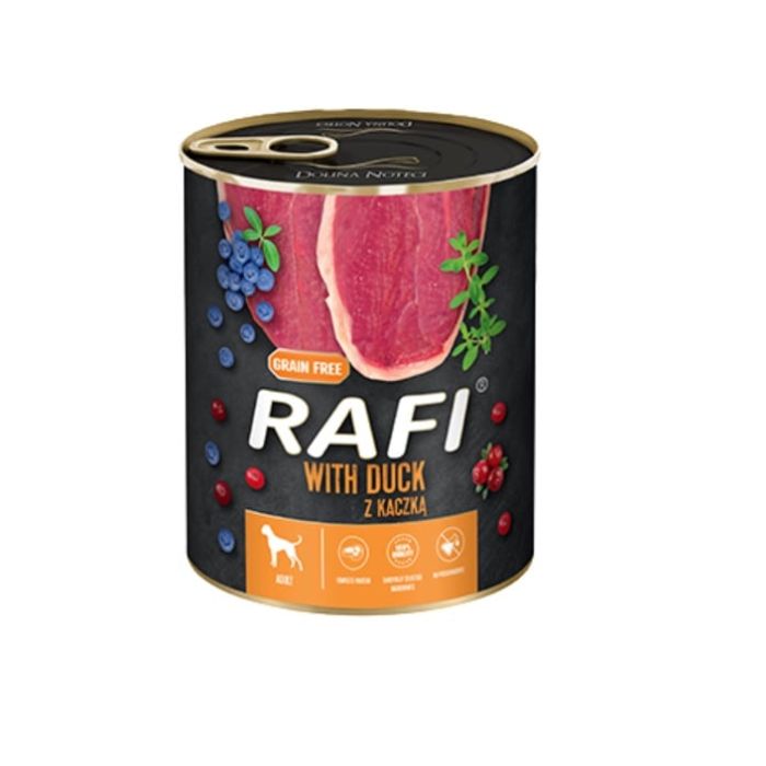 RAFI Duck z kaczką 5 x 800 g mokra karma dla psa