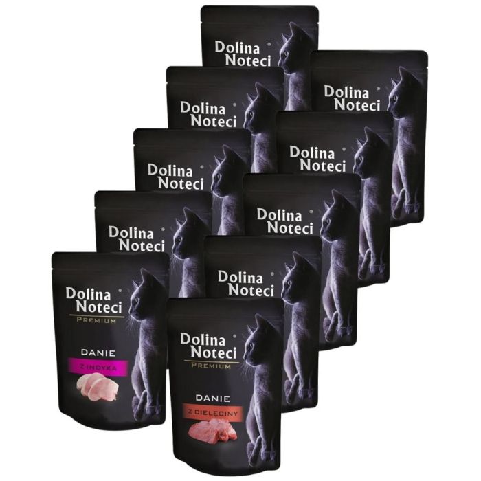 DOLINA NOTECI Premium Danie Mix smaków 10x85 g mokra karma dla kota