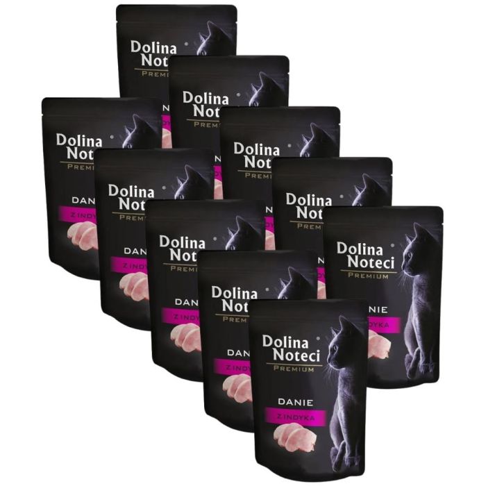 DOLINA NOTECI Premium danie z indyka 10x85 g mokra karma dla kota