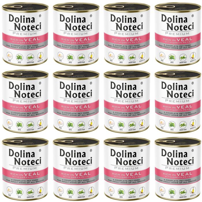 DOLINA NOTECI Premium Bogata w cielęcinę z zielonym groszkiem 12 x 800 g