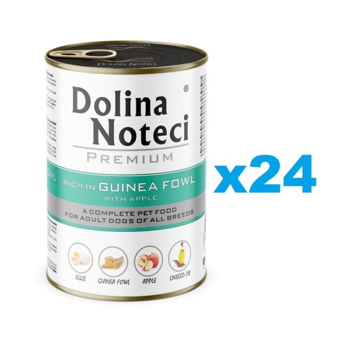 DOLINA NOTECI Premium Bogata w perliczkę z jabłkiem 24x400 g