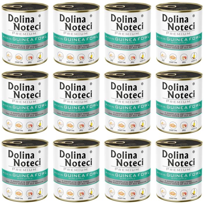 DOLINA NOTECI Premium Bogata w perliczkę z jabłkiem 12x800 g