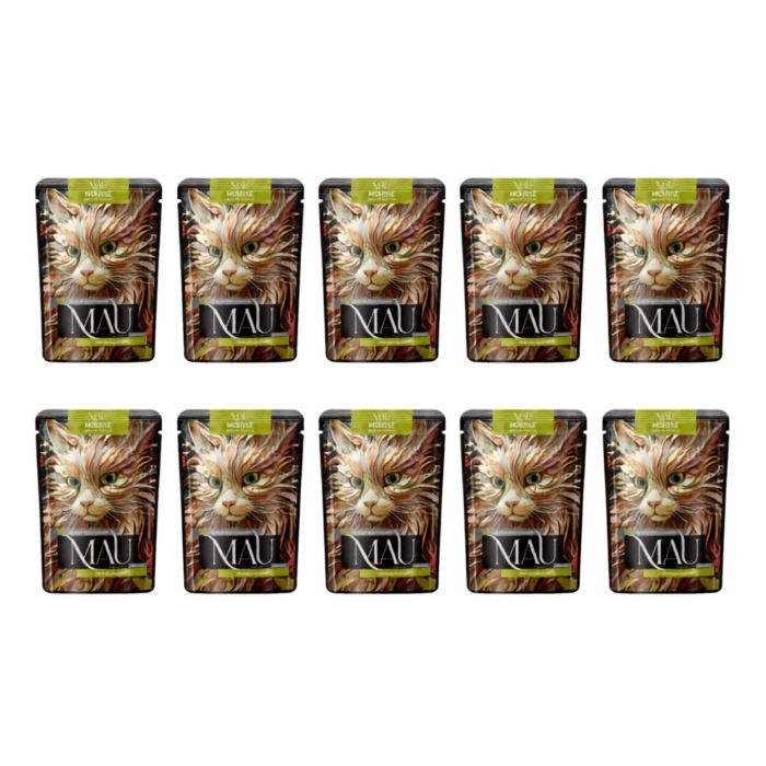 MAU Mus Dziczyzna z jagodami 10x85 g mokra karma dla kota sterylizowanego