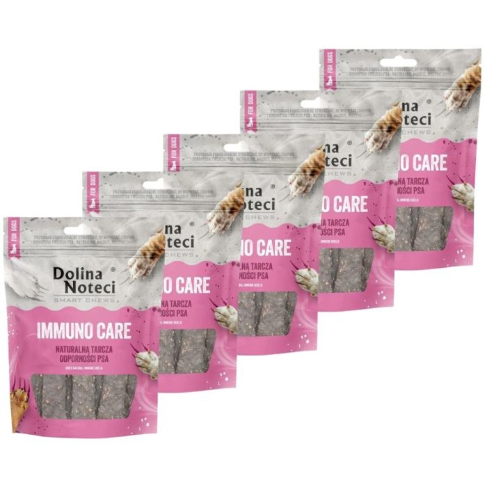 DOLINA NOTECI Smart Chews Immuno Care 5x100g wsparcie odporności, suszone przysmaki dla psa