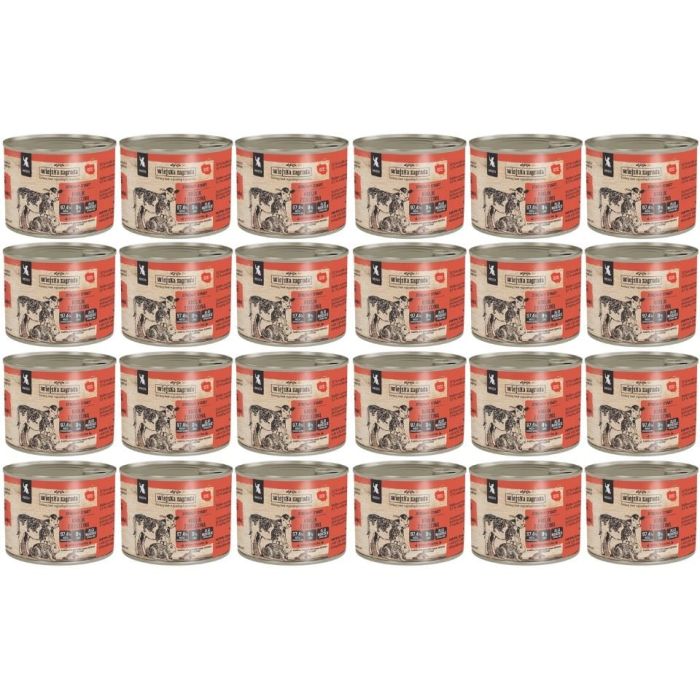 WIEJSKA ZAGRODA Królik z cielęciną mokra karma dla kociąt 24x200 g