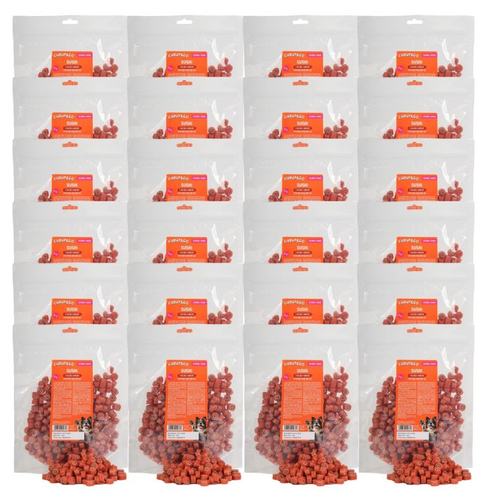 CHRUP&GO Sushi z kaczką i dorszem 24x500 g przysmak dla psa