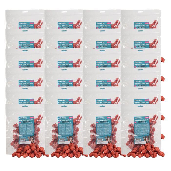 CHRUP&GO Mini kość wiązana z kaczką i jagnięciną 24x500 g przysmak dla psa