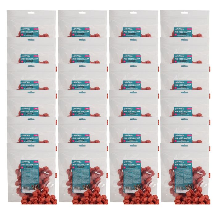 CHRUP&GO Mini kość wiązana z piersią kaczki 24x500 g przysmak dla psa