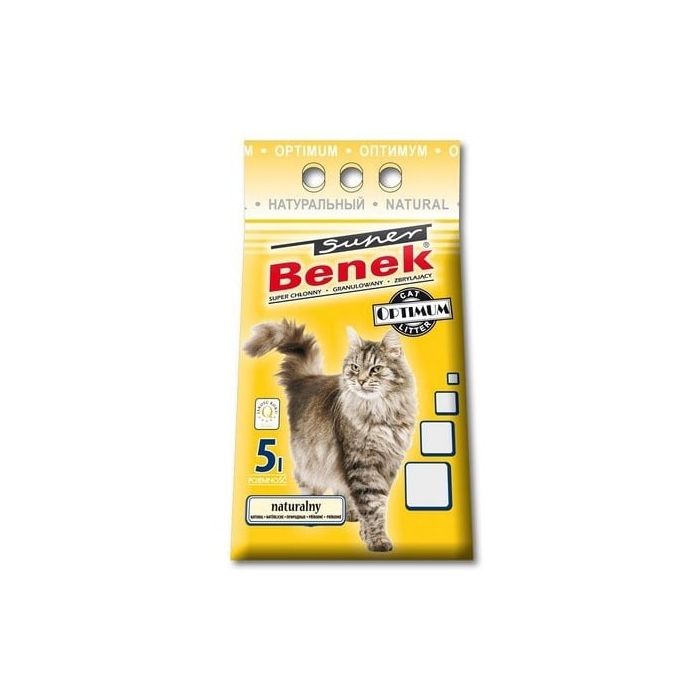 BENEK Super optimum Żwirek bentonitowy naturalny 5 l x 2 (10 l)