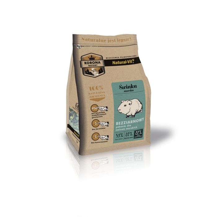 NATURAL-VIT Korona Natury Mieszanka pełnoporcjowa dla świnek morskich 2 x 750 g