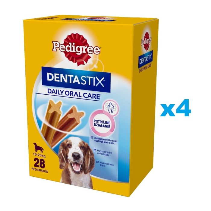 PEDIGREE DentaStix (średnie rasy) przysmak dentystyczny dla psów 112 szt. - 16x180g