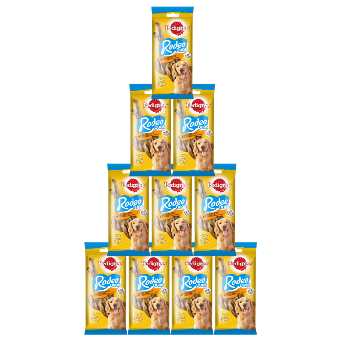PEDIGREE Rodeo Duos 10 x 123g  przysmak dla dorosłych psów z kurczakiem i o smaku bekonu