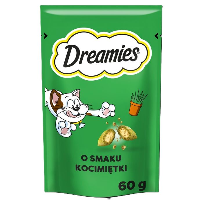 DREAMIES Chrupiące przysmaki dla kota o smaku kocimiętki 6x60 g