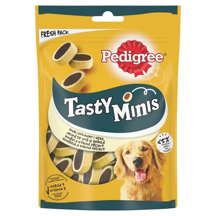 PEDIGREE Tasty Minis o smaku sera i wołowiny 6 x 140 g