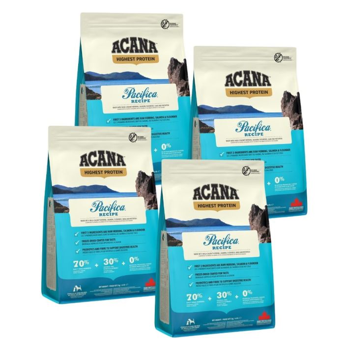 ACANA Highest Protein Pacifica Recipe 4x2 kg dla psów wszystkich ras i na każdym etapie życia