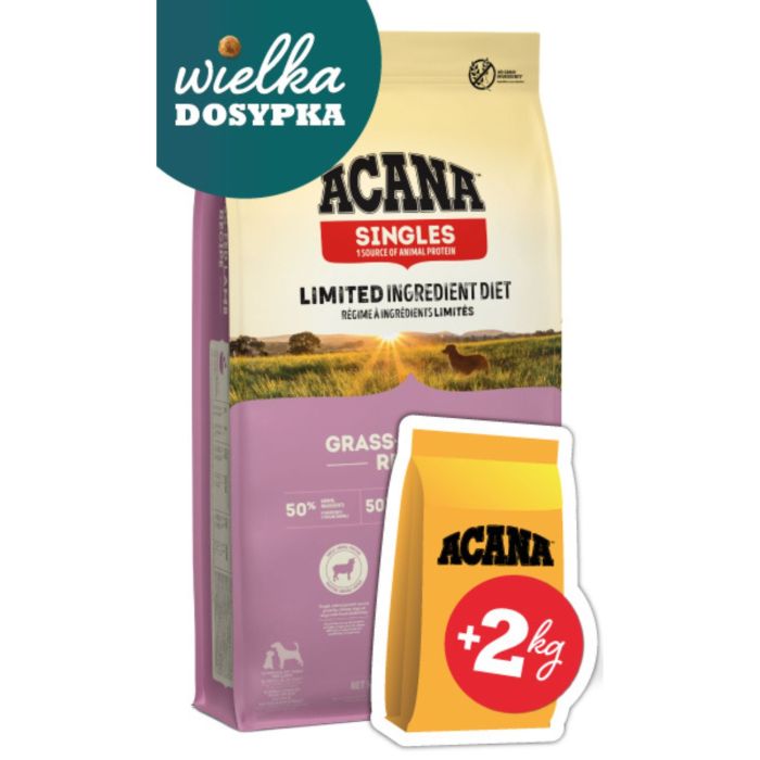 ACANA Heritage Adult Dog 17 kg + ACANA Adult Small Breed Dog 2 kg GRATIS! sucha karma dla psa