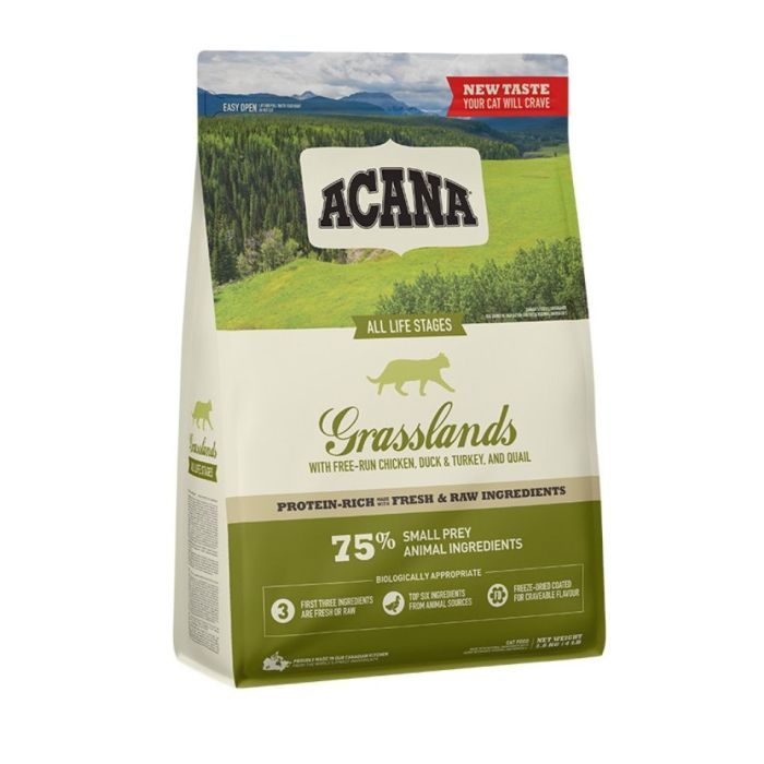 ACANA Grasslands Cat 2x1,8 kg z drobiem, rybami i jajami