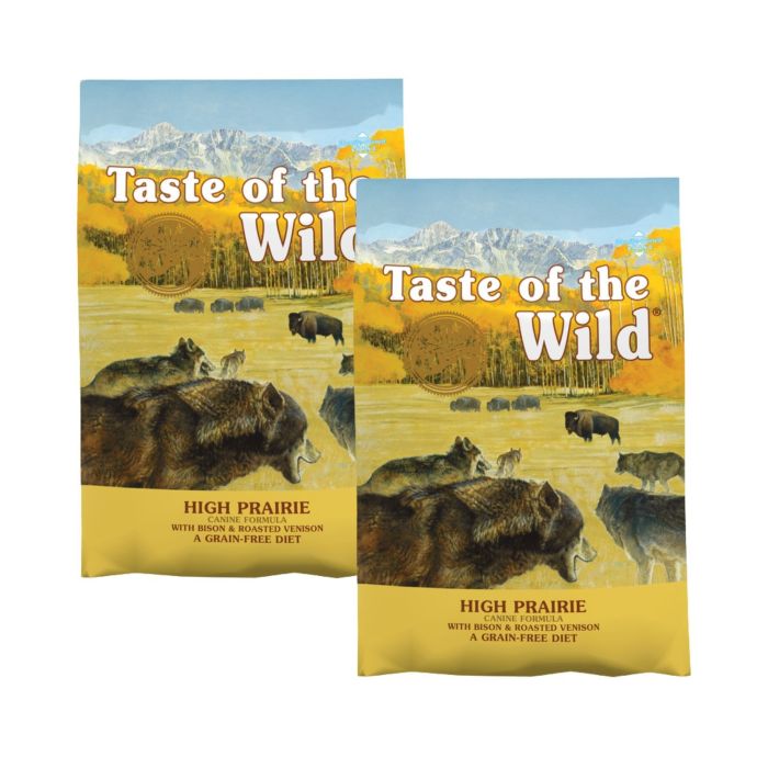 TASTE OF THE WILD High Prairie 2x5,6 kg z bizonem i pieczonym jeleniem