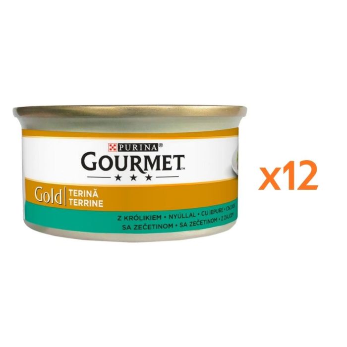 GOURMET Gold pasztet z królika dla kota 12x85 g