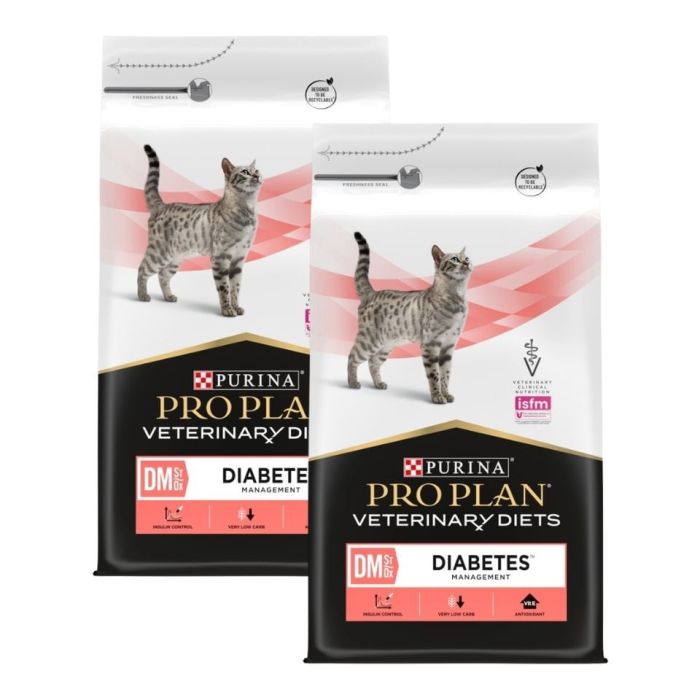PURINA PRO PLAN Veterinary Diets Feline DM St/Ox Diabetes Management 2x5 kg sucha karma dla kotów z cukrzycą