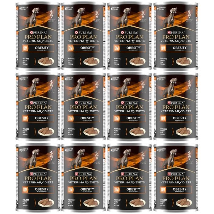 PURINA PRO PLAN Veterinary Diets Canine OM Obesity Management Mousse 12x400 g