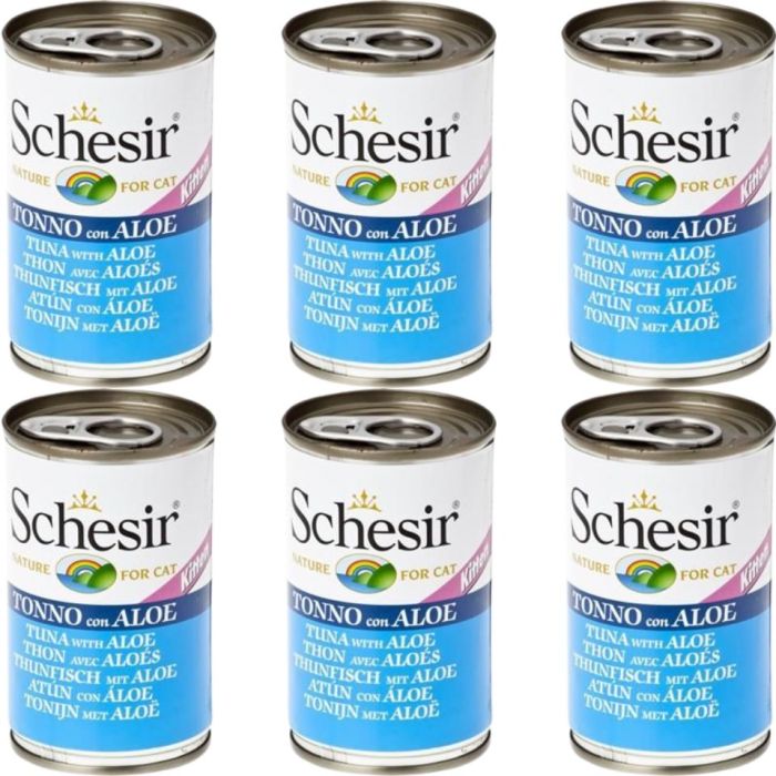 SCHESIR Tuńczyk z aloesem dla kociąt 6x140 g