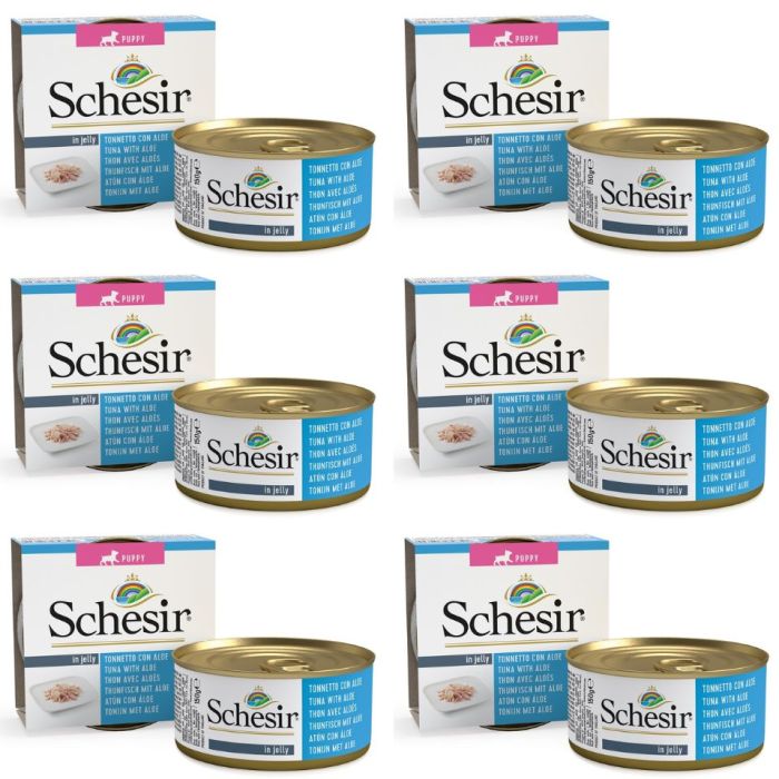 SCHESIR Tuńczyk Z Aloesem Dla Szczeniąt 6x150g