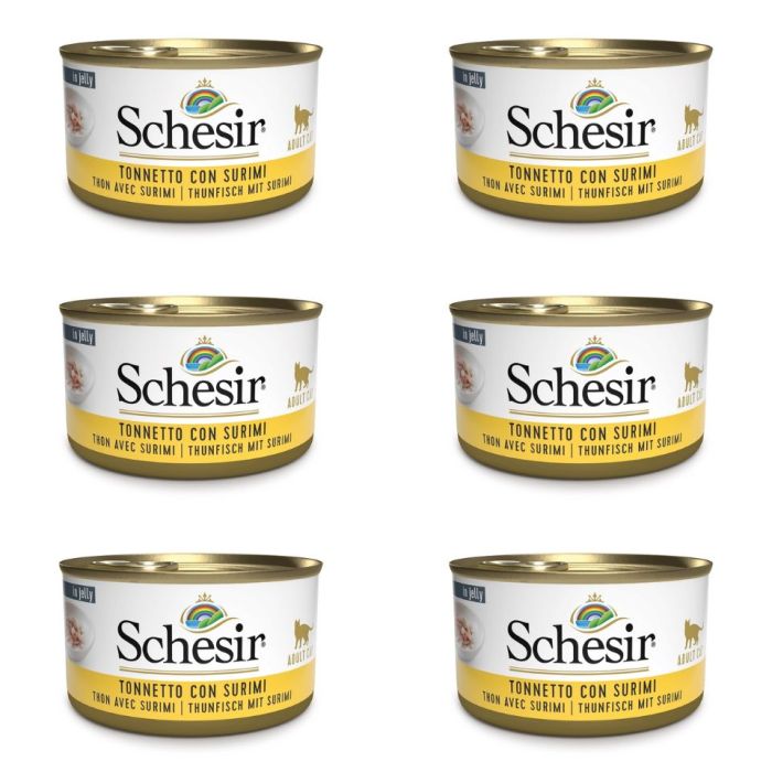 SCHESIR Tuńczyk z surimi w galarecie 6x85 g