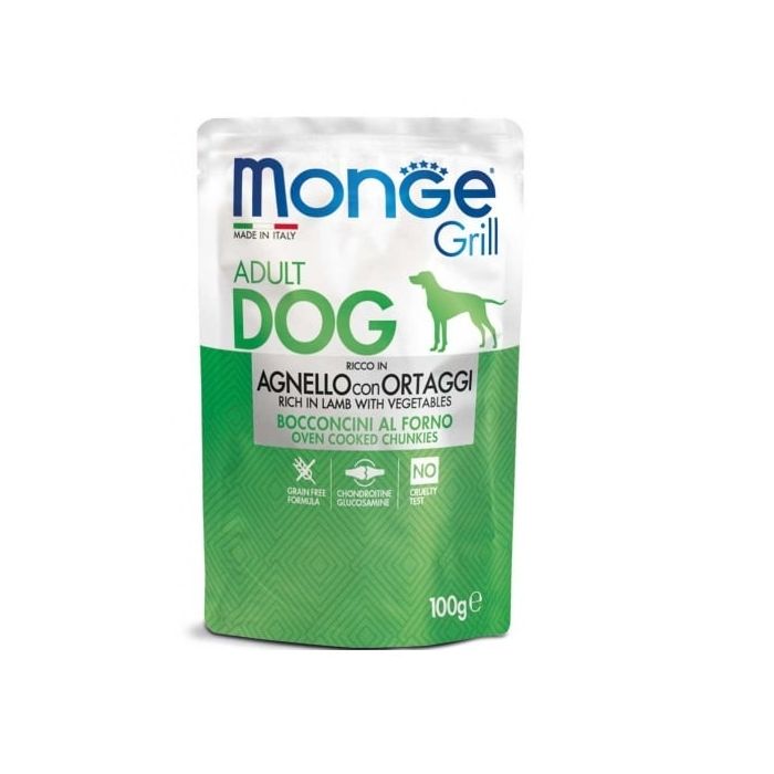 MONGE Grill saszetka 100g karma dla dorosłego psa