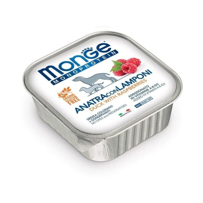 MONGE Fruit Dog Monoprotein jednobiałkowa tacka 150g karma dla psa dorosłego