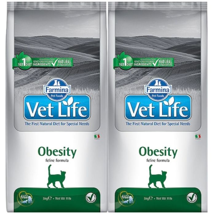 FARMINA Vet Life Cat Obesity 2x10 kg karma dla kotów z nadwagą