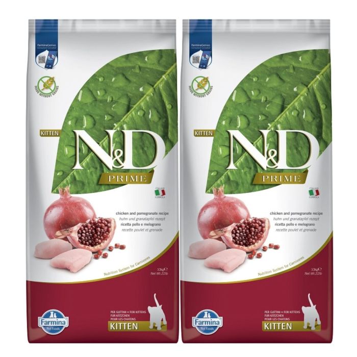 FARMINA N&D Prime Kitten 2x10 kg kurczak z owocem granatu