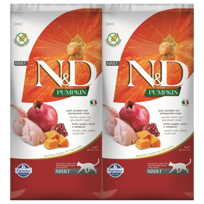 FARMINA N&D Pumpkin Cat quail & pomegranate 2x5 kg