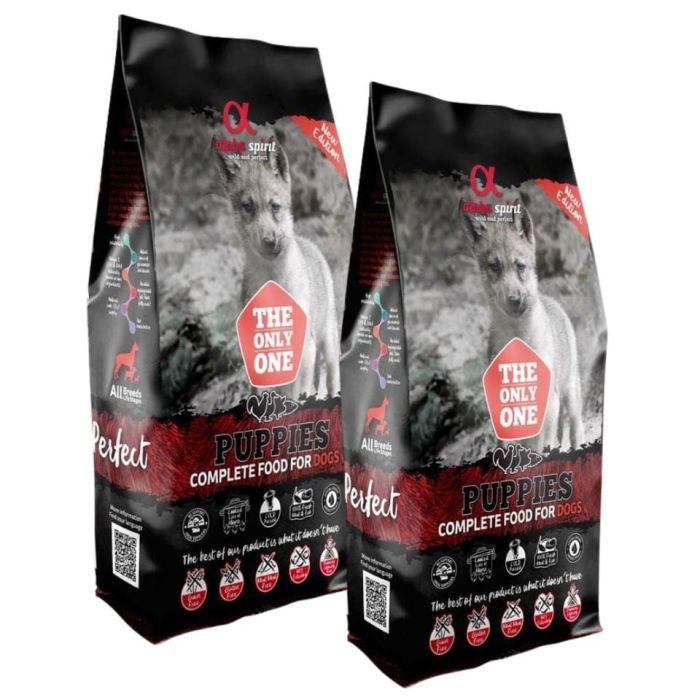 ALPHA SPIRIT Pełnoporcjowa sucha karma dla szczeniąt 2 x 12kg
