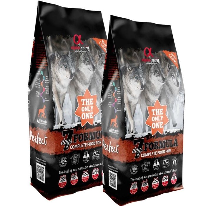 ALPHA SPIRIT The only one 7 days formula 2 x 12kg Pełnoporcjowa sucha karma dla psów