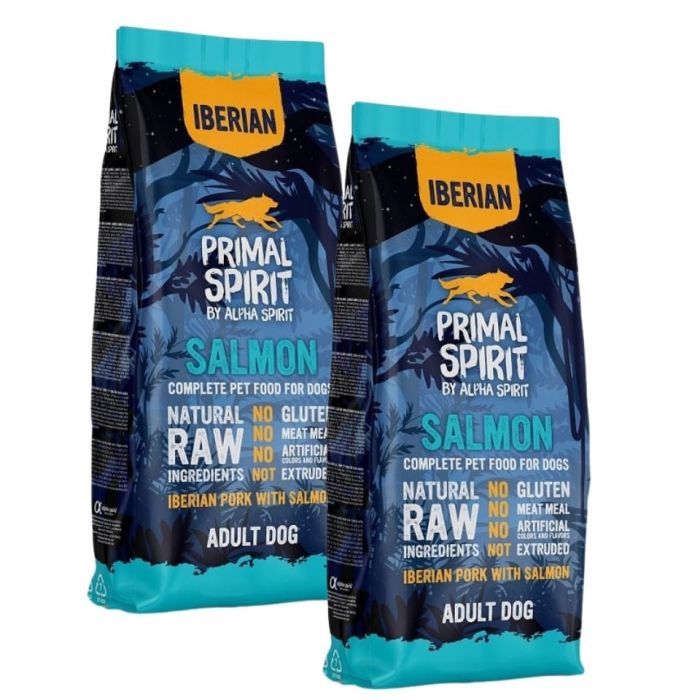 PRIMAL SPIRIT Iberian Adult Salmon 2x12kg z łososiem dla dorosłych psów