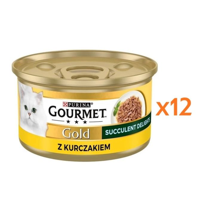 GOURMET Gold Adult Succulent Delights z kurczakiem 12x85g