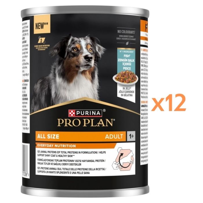 PURINA PRO PLAN Everyday Nutrition Adult Ryba 12x400g mokra karma dla psów