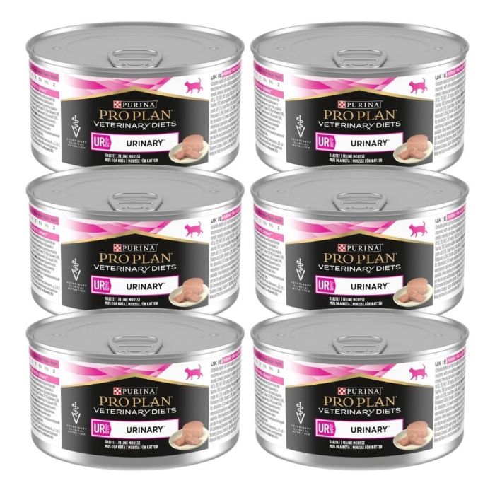PURINA PRO PLAN Veterinary Diets Feline UR St/Ox Urinary 6x195g mokra karma dla kotów na zdrowie dróg moczowych