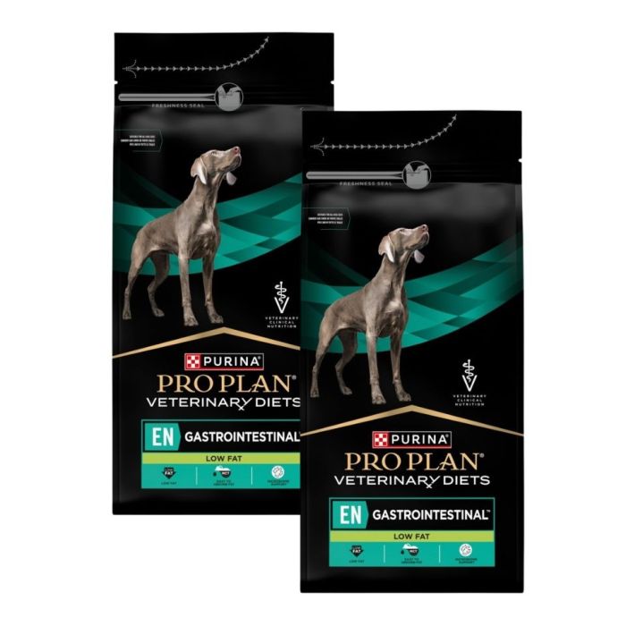 PURINA PRO PLAN Veterinary Diets Canine EN Gastrointestinal Low Fat 2x11 kg sucha karma dla psów z problemami trawiennymi